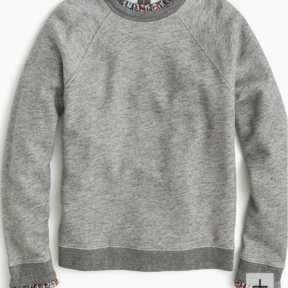 📌SOLD JCrew Metallic Ruffle Neck Sweater /Sweatshirt